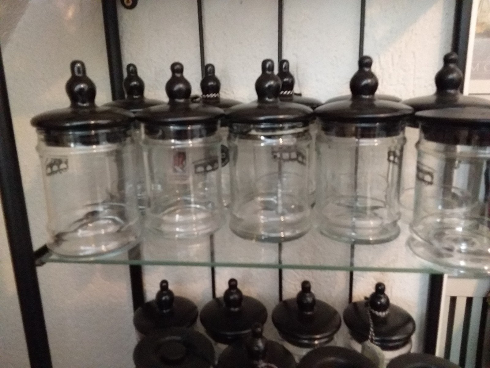 Glazen potten en flesjes., Ophalen of Verzenden