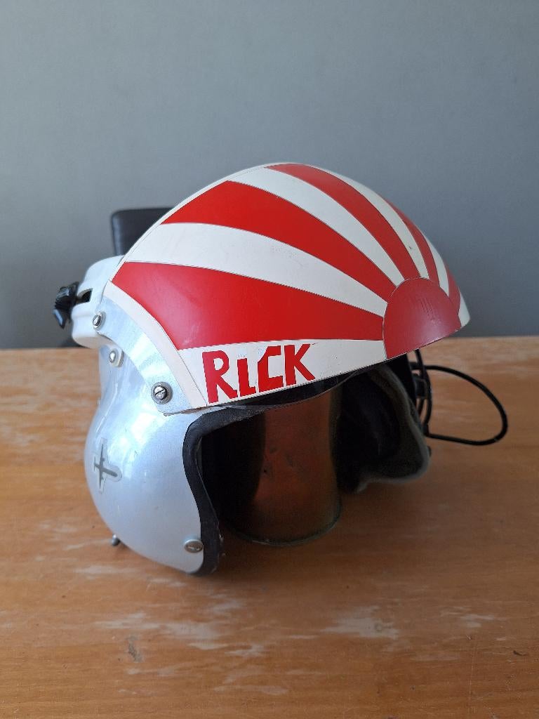 Vintage Gentex Vliegerhelm, Verzamelen, Luchtvaart en Vliegtuigspotten, Ophalen of Verzenden, Gebruikt, Overige typen