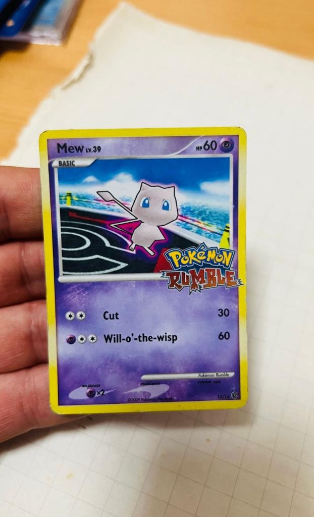 Mew 10/16 Rumble Pokemon, Verzenden, Zo goed als nieuw, Losse kaart, Foil