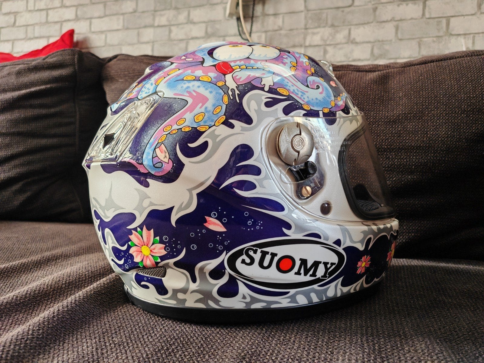 Suomy Integraalhelm Dames XS-S - Goede staat, Motoren, Kleding | Motorhelmen, Overige merken, XS, Ophalen of Verzenden, Integraalhelm