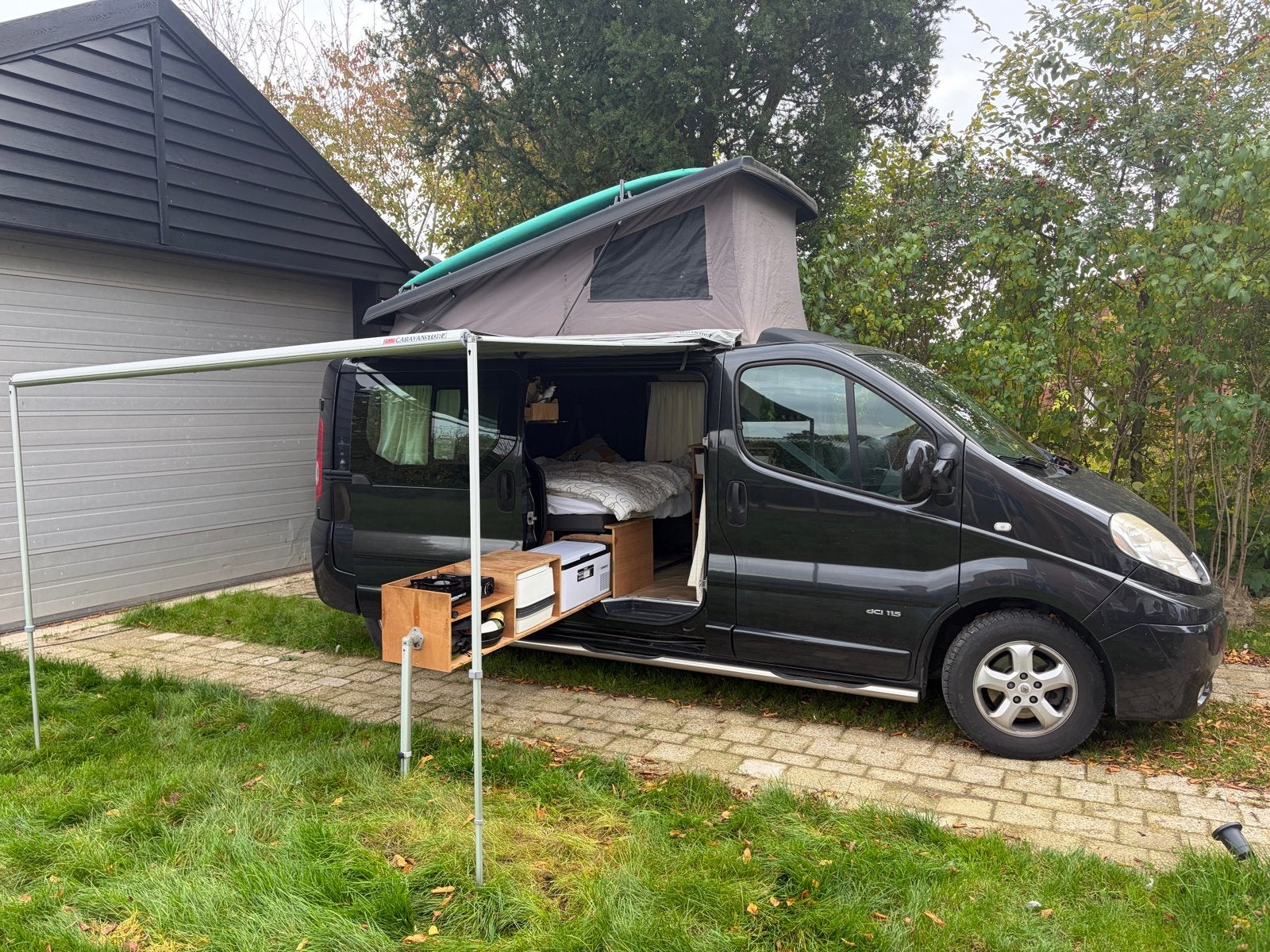 Renault Trafic Camperbus met hefdak, 5 zitplaatsen, euro 5, Overige merken, Chemisch toilet, Reservewiel, Particulier