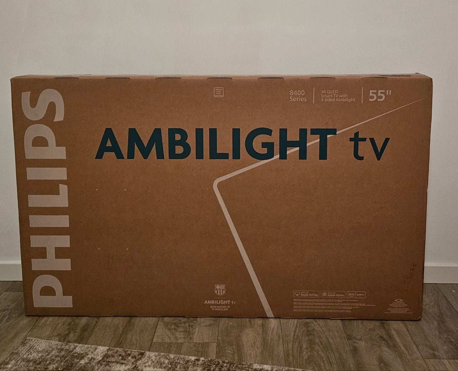 Philips Ambilight (55 inch) QLED Smart TV, Audio, Tv en Foto, Televisies, Ophalen, Philips, QLED, 50 Hz