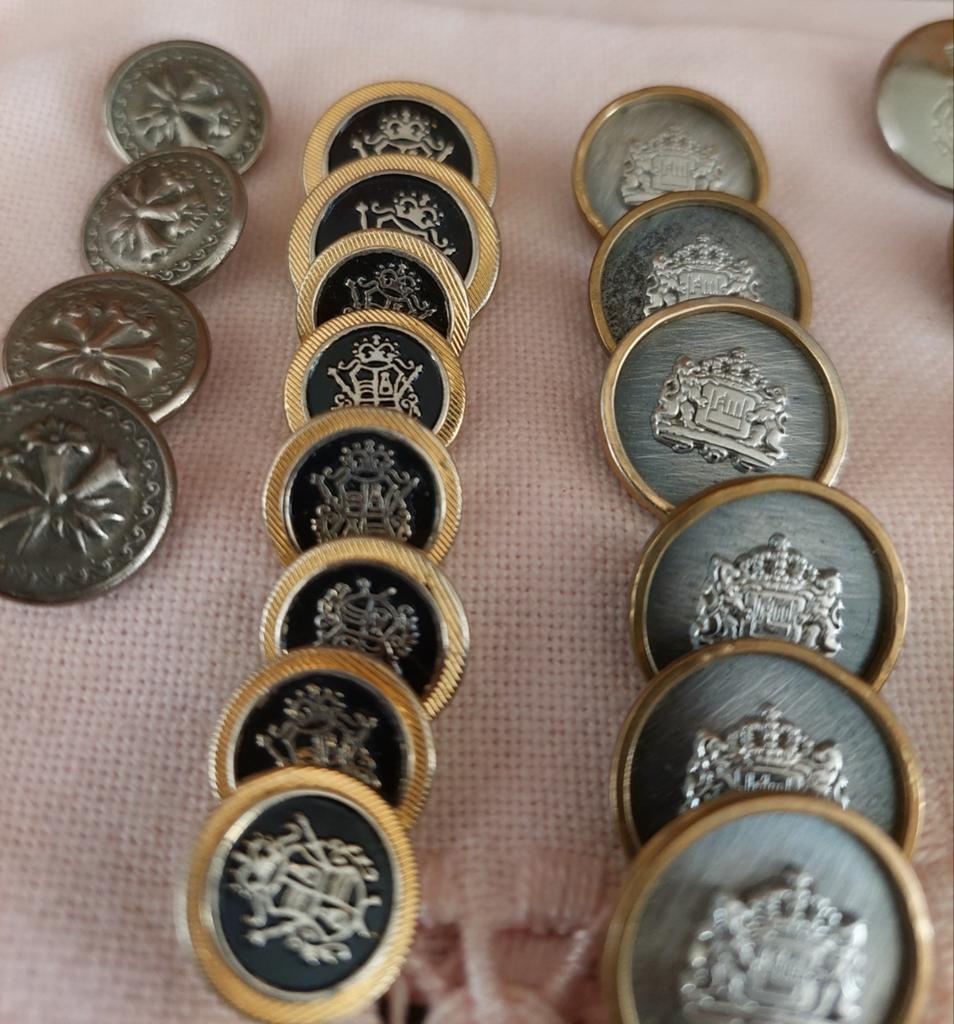 Vintage metalen knopen., Ophalen of Verzenden