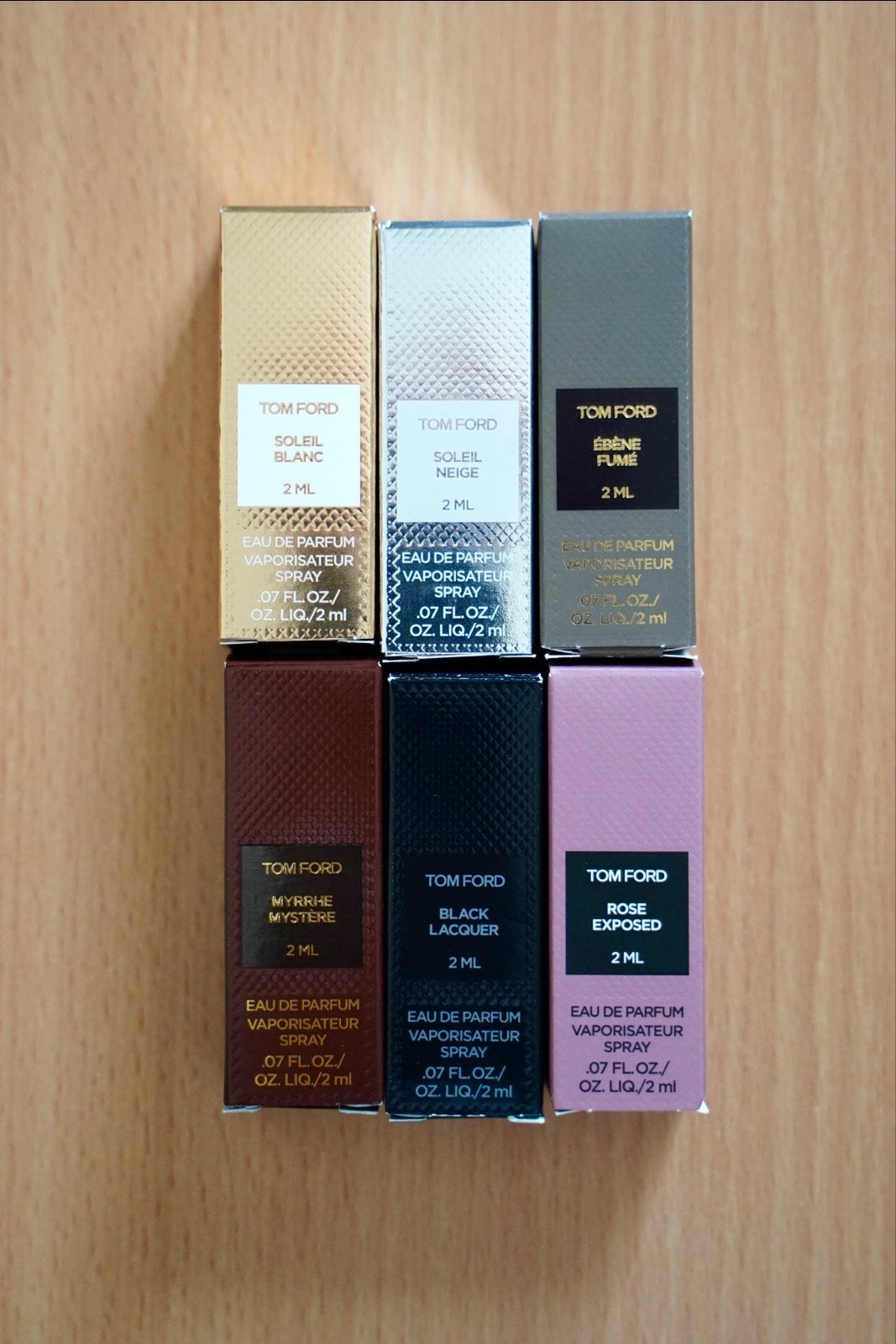 Tom Ford sampleset 6x2ml, Ophalen of Verzenden, Zo goed als nieuw