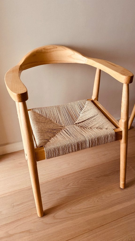 2x eetkamer stoelen (kwantum), Huis en Inrichting, Ophalen, Twee, Overige kleuren, Hout