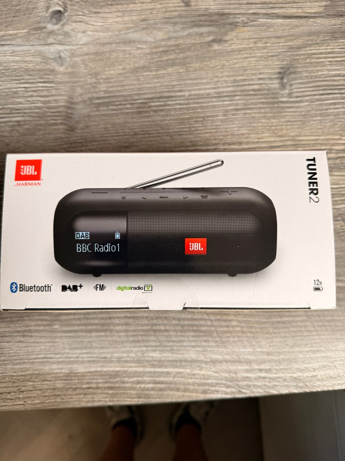JBL Tuner 2 Draagbare DAB/FM Radio met Bluetooth, Ophalen, Nieuw, Radio