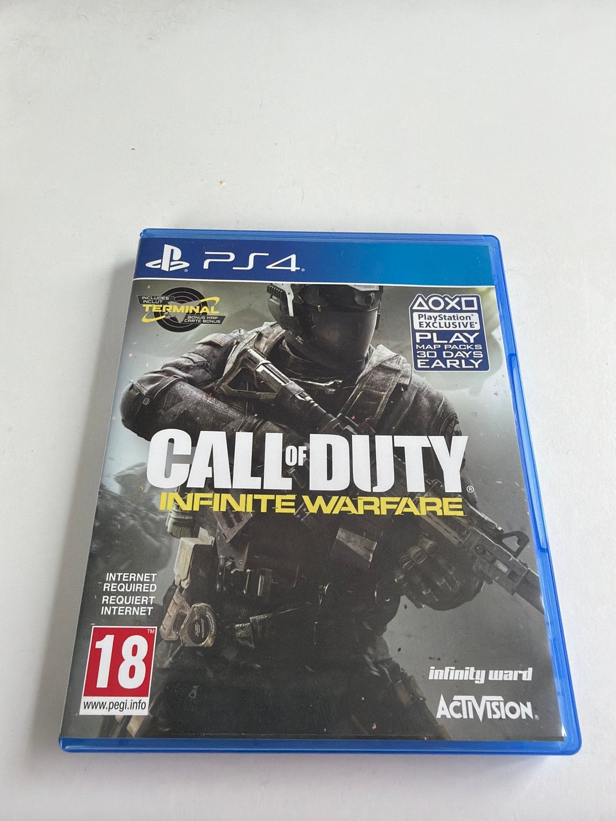 Call of Duty: Infinite Warfare PS4 - Zo goed als nieuw, Ophalen of Verzenden, Zo goed als nieuw, Overige kleuren, Met games