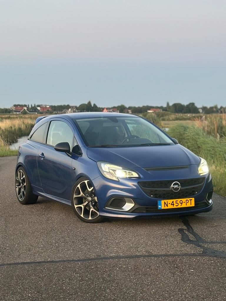 Opel Corsa 1.6 Turbo OPC 207pk 3d 2015 Blauw, Auto-onderdelen, Ophalen of Verzenden, Voor, Opel, Deur