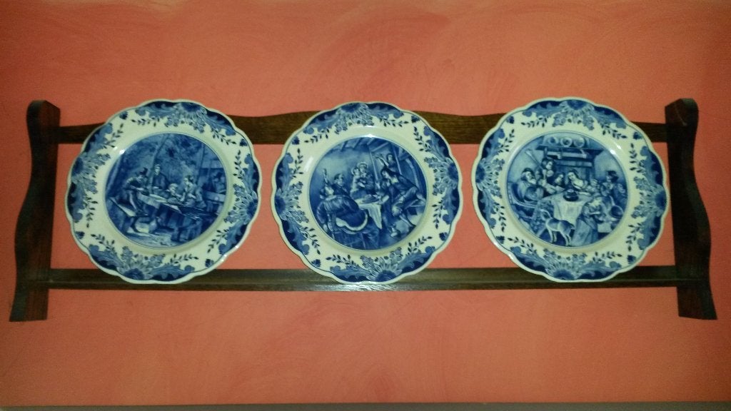 3 X delfts blauw bord, Ophalen