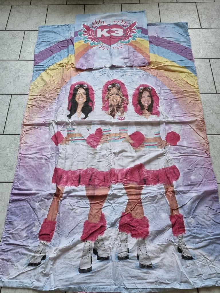 K3 1-persoons dekbedovertrek, Kinderen en Baby's, Kinderkamer | Beddengoed, Gebruikt, Overige kleuren, Meisje, Dekbedovertrek