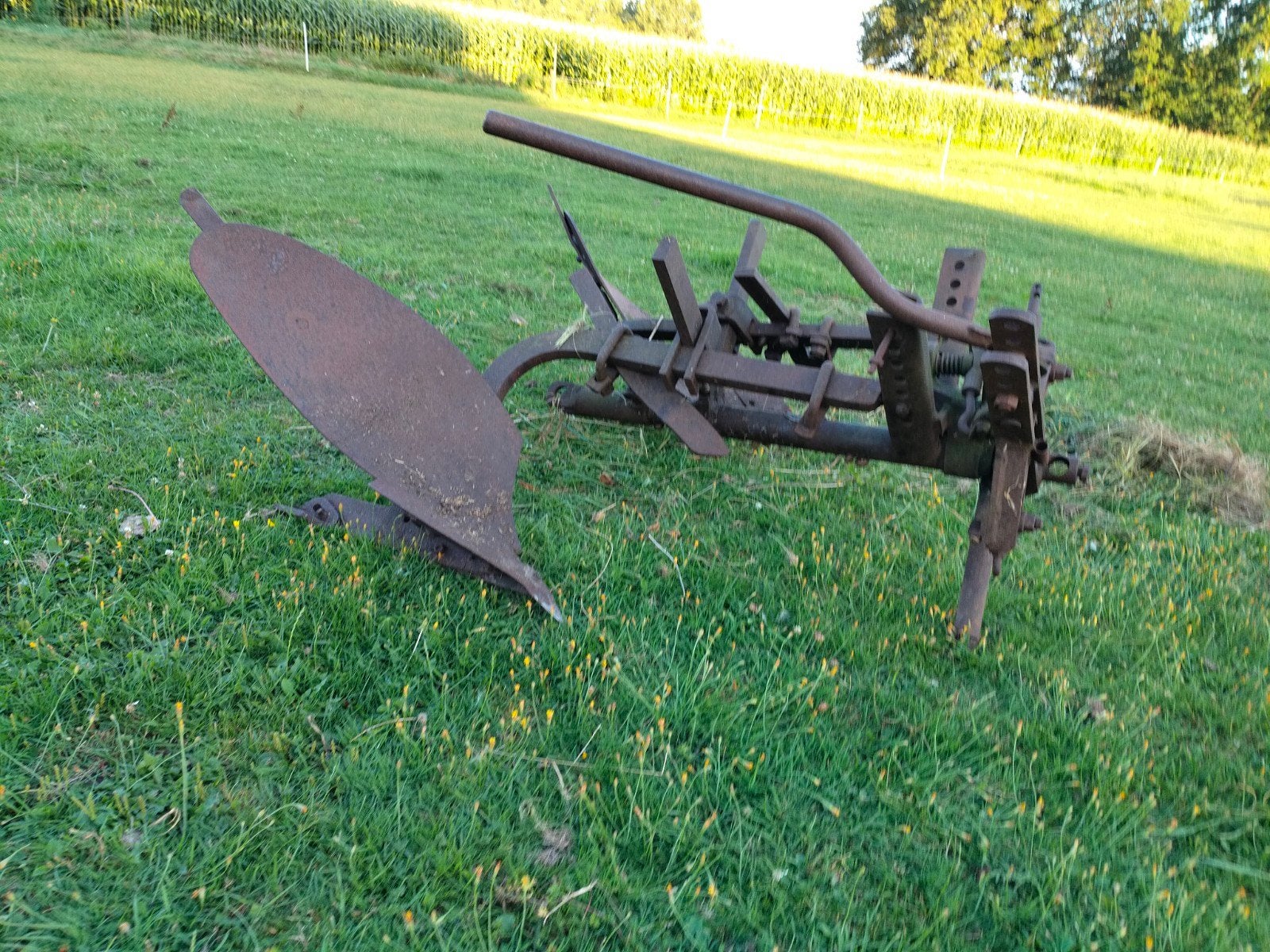 2-scharige Krone ploeg, Ophalen, Gebruikt, Cultivator