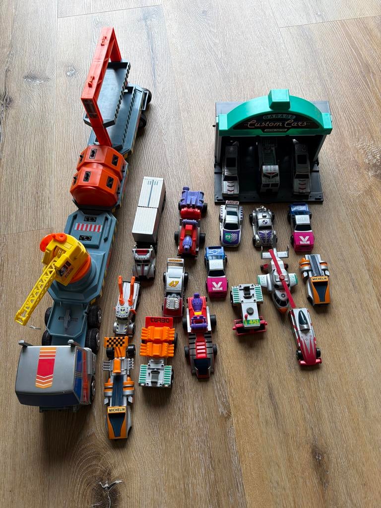 Vintage Matchbox Connectibles Auto Set - Grote Collectie, Ophalen of Verzenden, Gebruikt