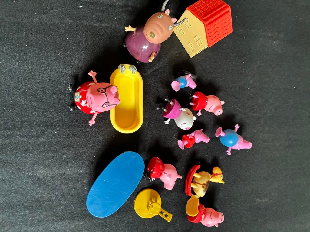 Peppa Pig speelfiguren en accessoires set, Ophalen of Verzenden, Gebruikt, Jongen of Meisje