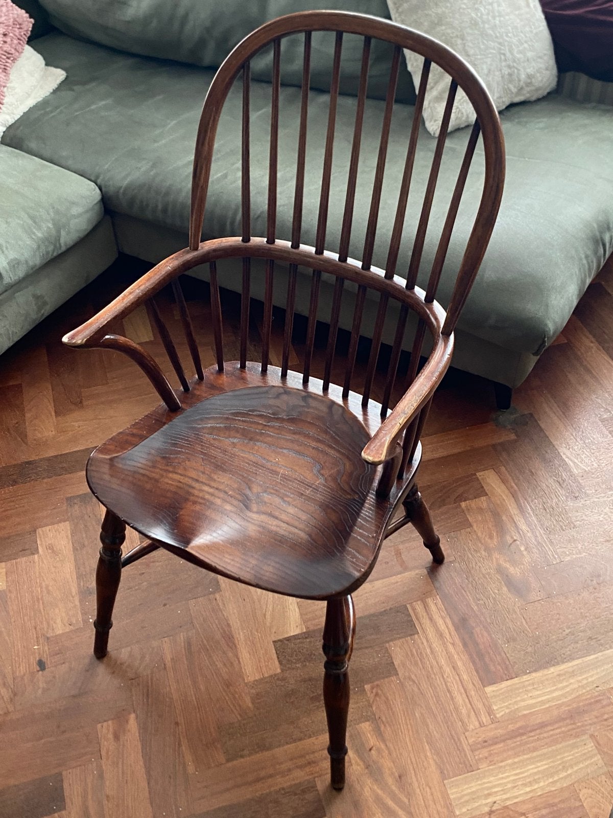 2 x Ash and yew windsor stoel, Ophalen