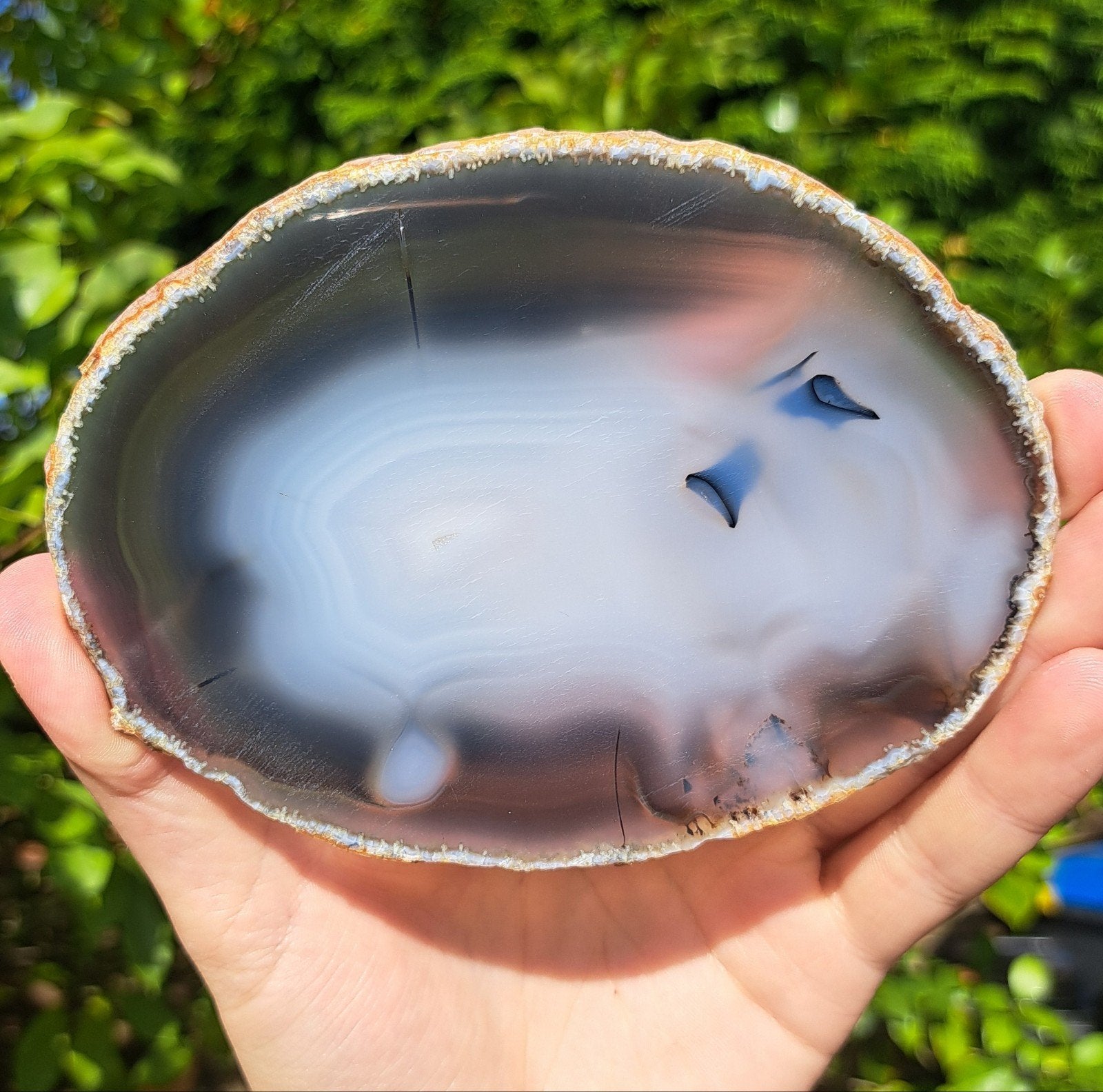 Natuurlijke Agaatschijf edelsteen Agaatschijven edelstenen, Verzamelen, Ophalen of Verzenden