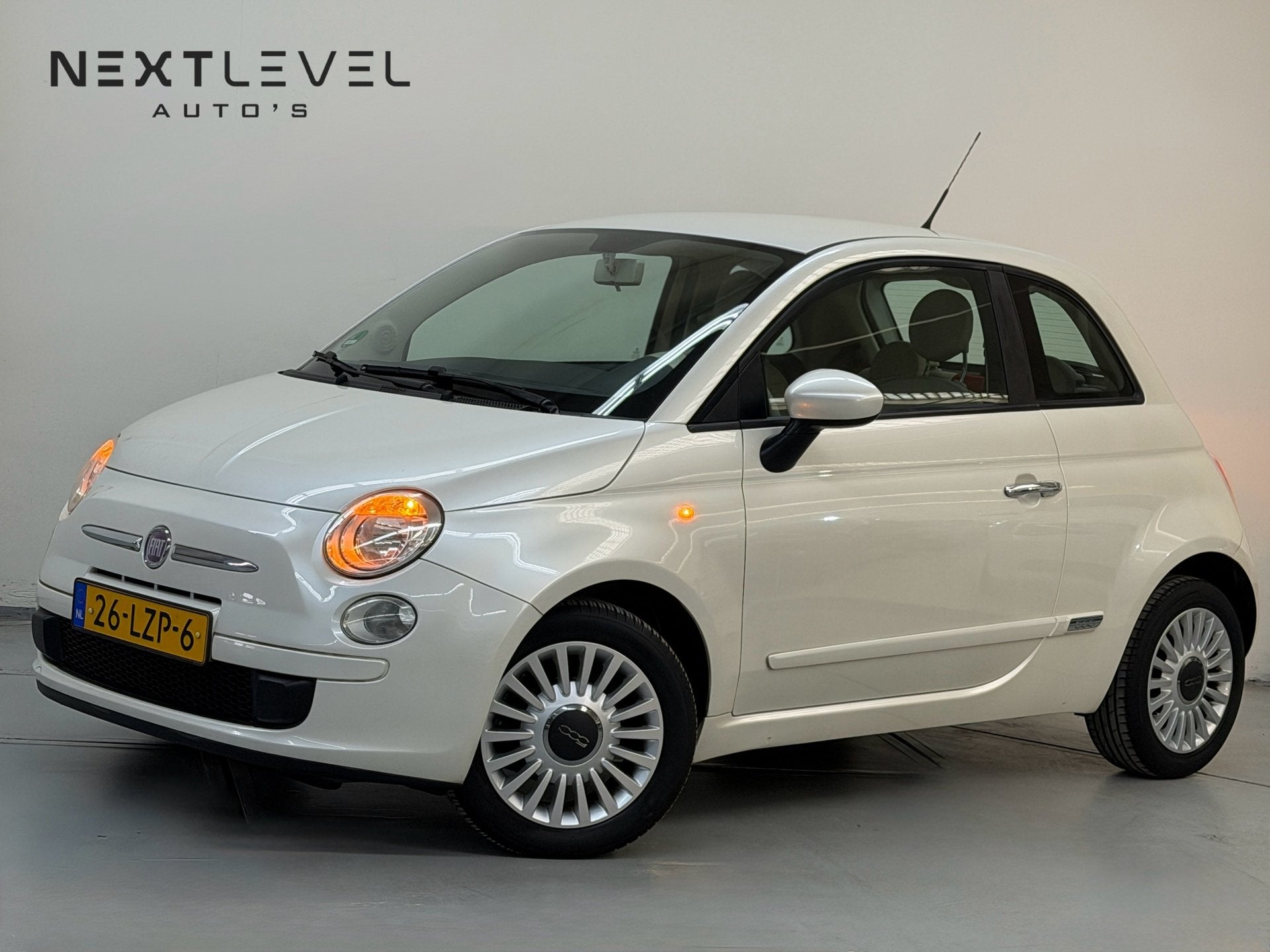 Fiat 500 1.2 Pop Parelmoer Automaat Airco PDC VolledigOnderh, Gebruikt, Origineel Nederlands, Bedrijf, 69 pk