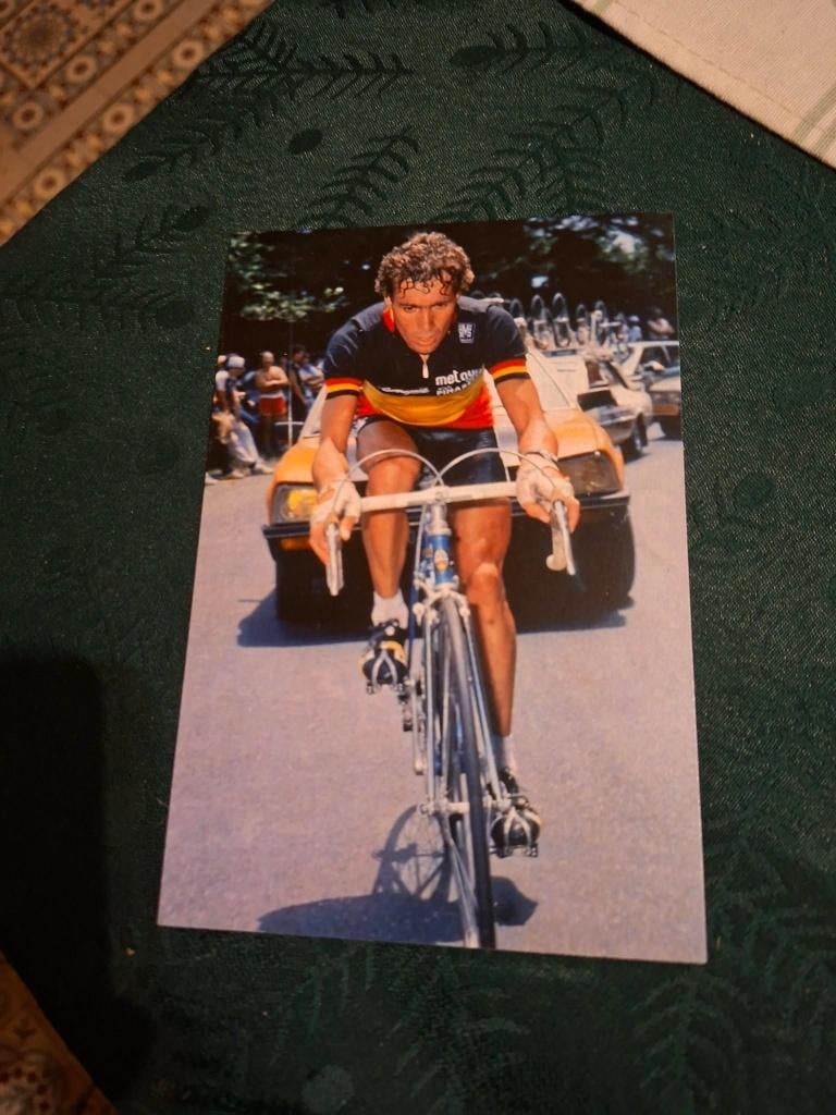 Fotoprint : Lucien Van Impe / Belgisch kampioen, Verzenden, Zo goed als nieuw, Overige sporten, Poster, Plaatje of Sticker
