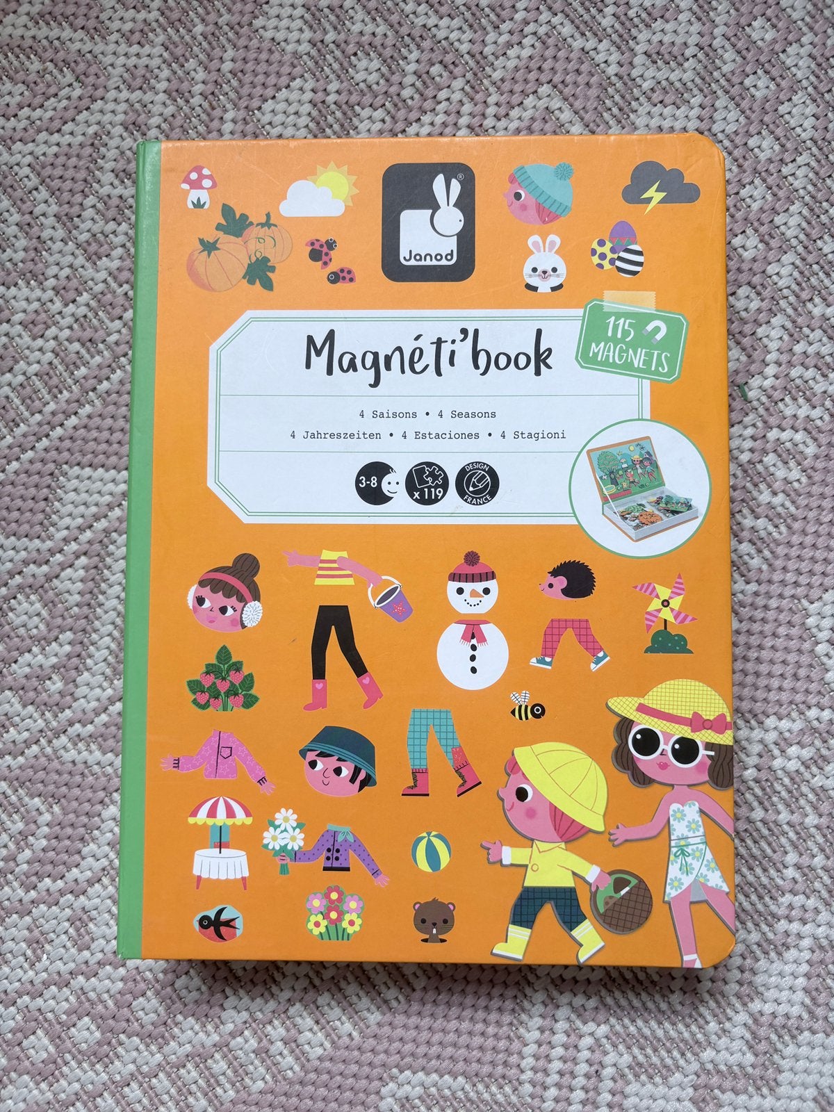 Janod magnetibook 4 seizoenen, Ophalen, Zo goed als nieuw