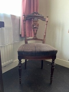 stoel,antiek, gestoffeerd,, Antiek en Kunst, Ophalen