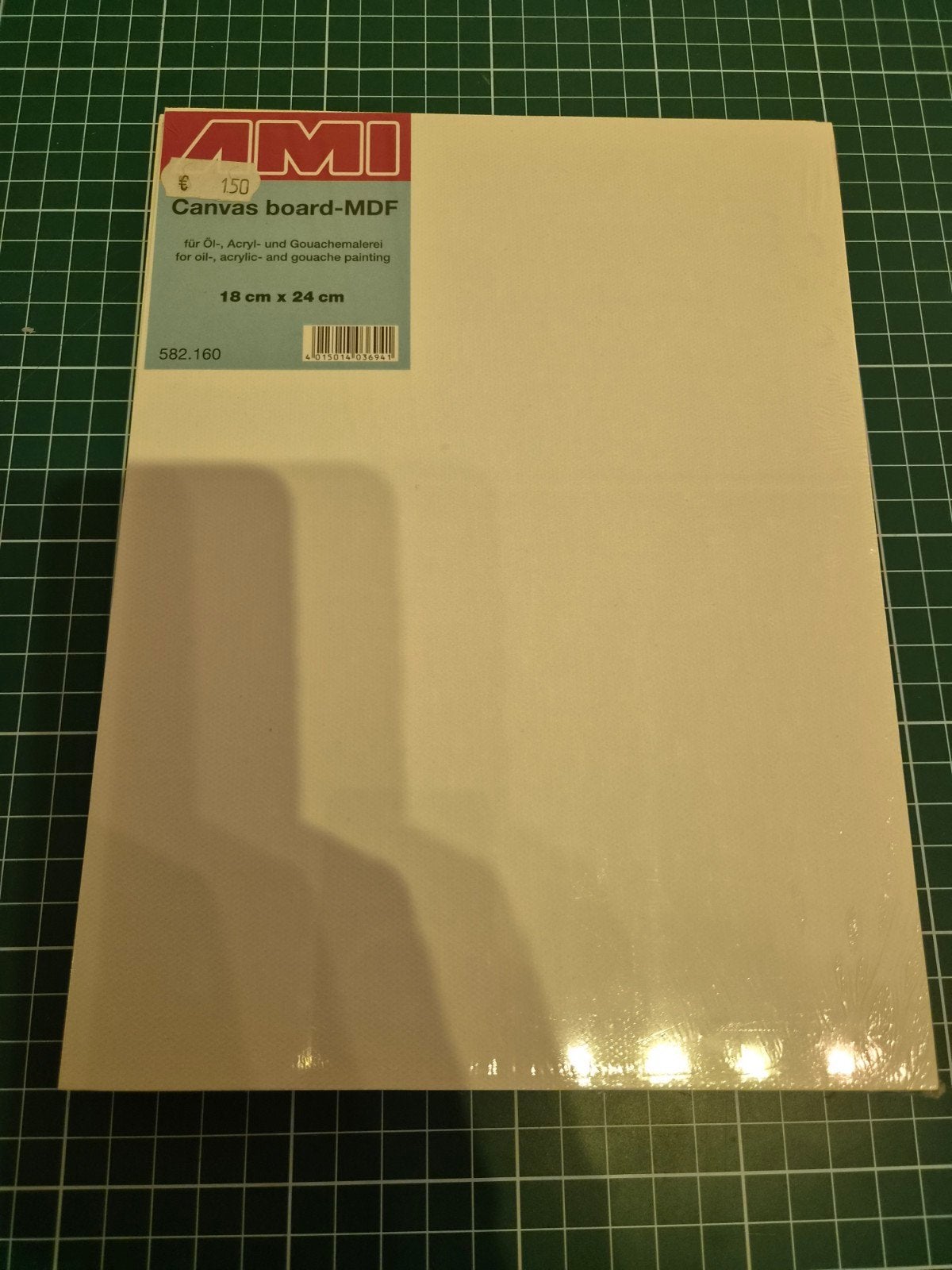 5x AMI Canvas Board MDF 18x24 cm, Hobby en Vrije tijd, Ophalen of Verzenden, Nieuw, Doek