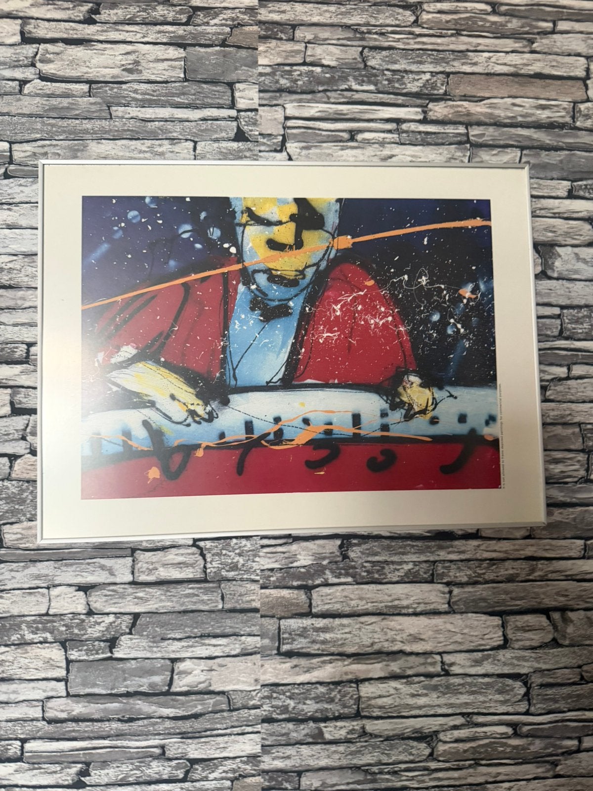 Herman  brood achter de piano, Ophalen, Zeefdruk