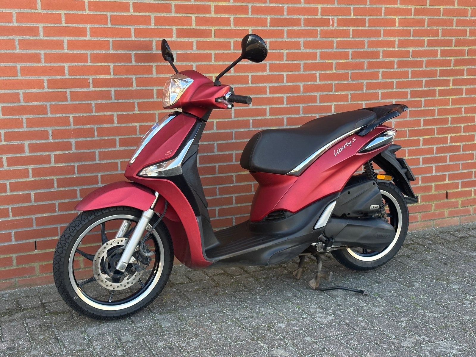 Piaggio Liberty S 2020 Rood 45km, Fietsen en Brommers, Ophalen, Overige modellen, Maximaal 45 km/u, Zo goed als nieuw