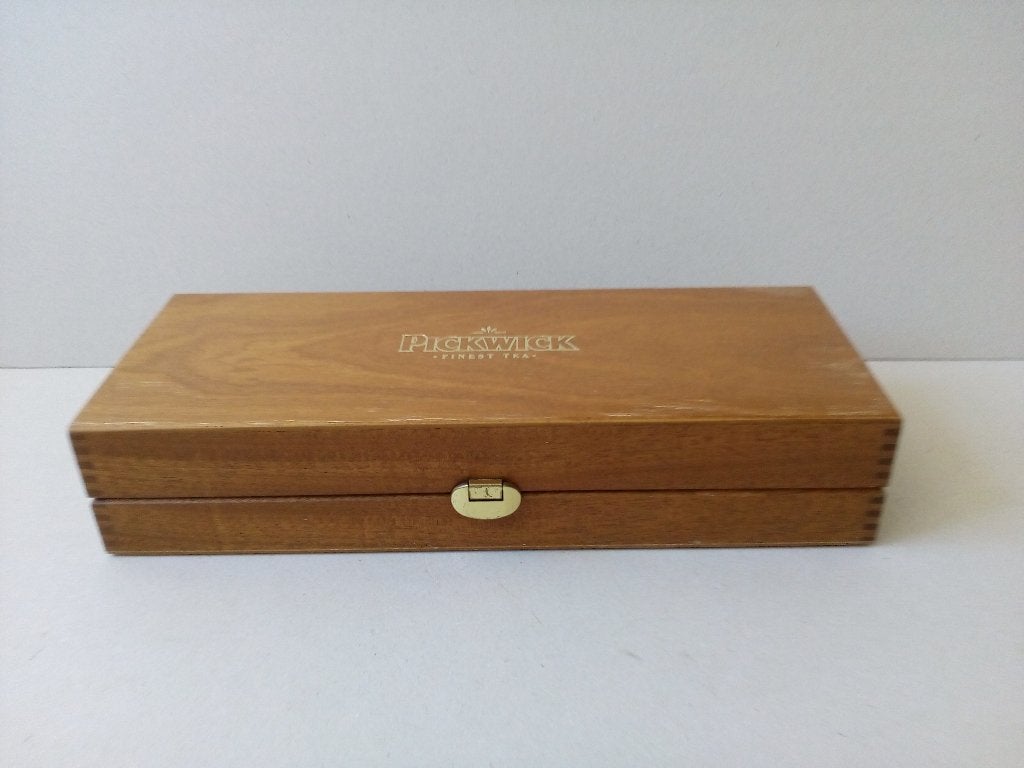 Theekist. Pickwick. Hout.Vintage. Decoratie., Ophalen of Verzenden