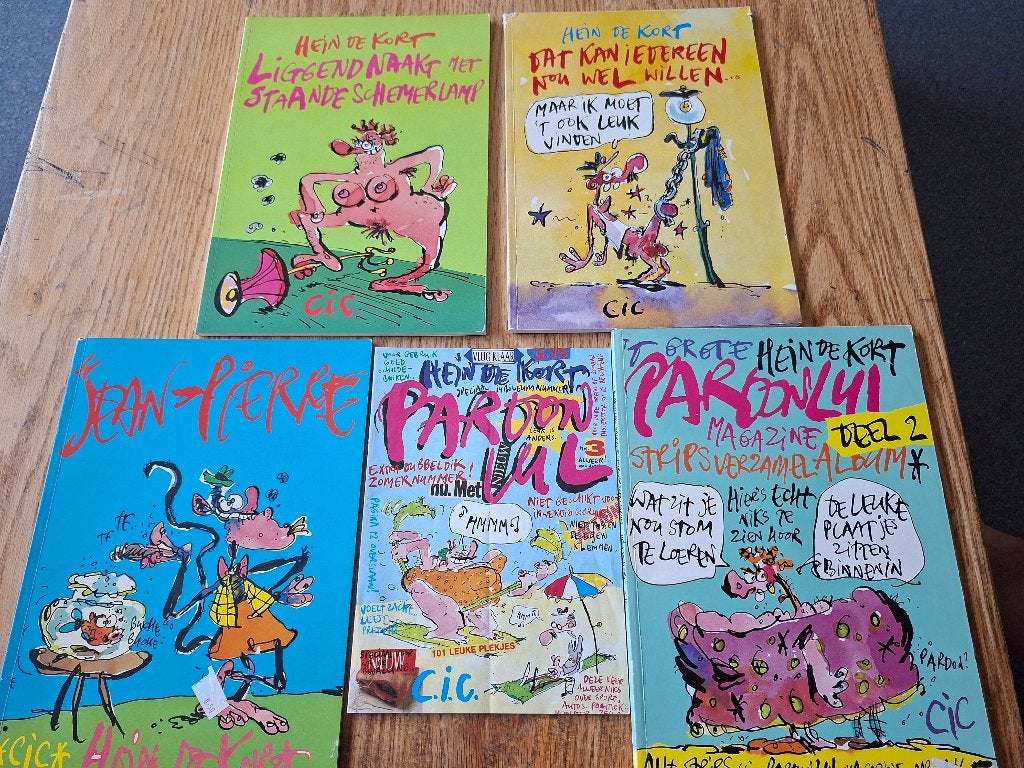Hein de Kort 5x Eikels Pardon lul etc ook los te koop, Gelezen, Hein de Kort, Ophalen of Verzenden, Meerdere stripboeken