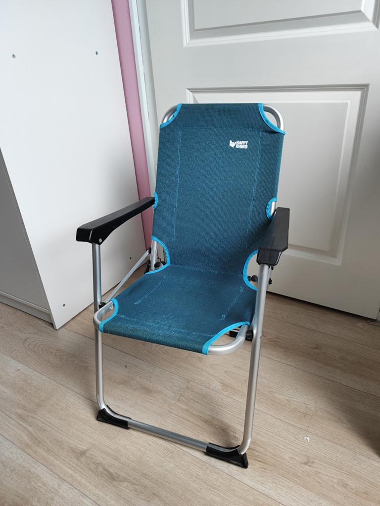 2 compact inklapbare kinder campingstoelen, Caravans en Kamperen, Ophalen, Zo goed als nieuw, Campingstoel