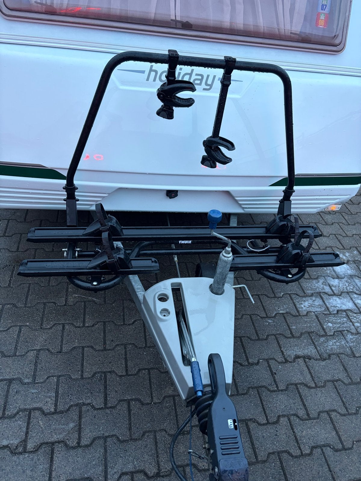 Thule caravan superb fietsendrager zwart, Ophalen, 2 fietsen, Gebruikt, Fietsendrager-accessoire