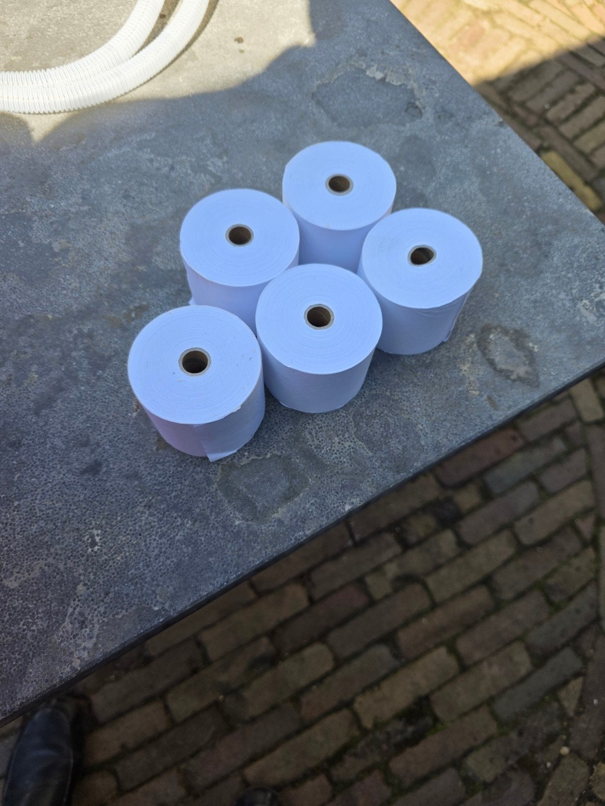 Rekenmachine rollen, Ophalen