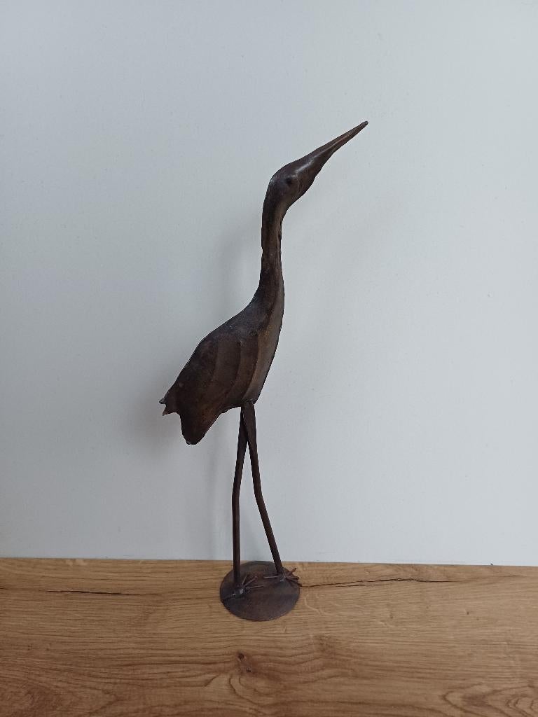 Decoratieve kraanvogel 50 cm, Ophalen of Verzenden, Gebruikt, Dier