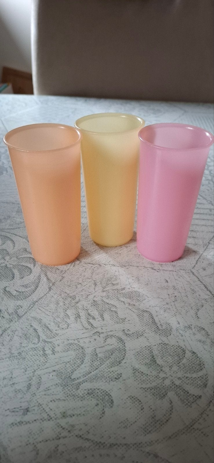 Vintage: drie bekers van Tupperware, Ophalen of Verzenden, Beker of Kan