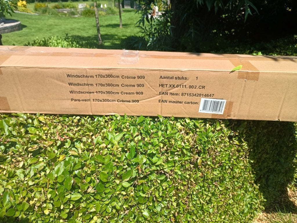 windscherm uittrekbaar, Tuin en Terras, Ophalen, Nieuw
