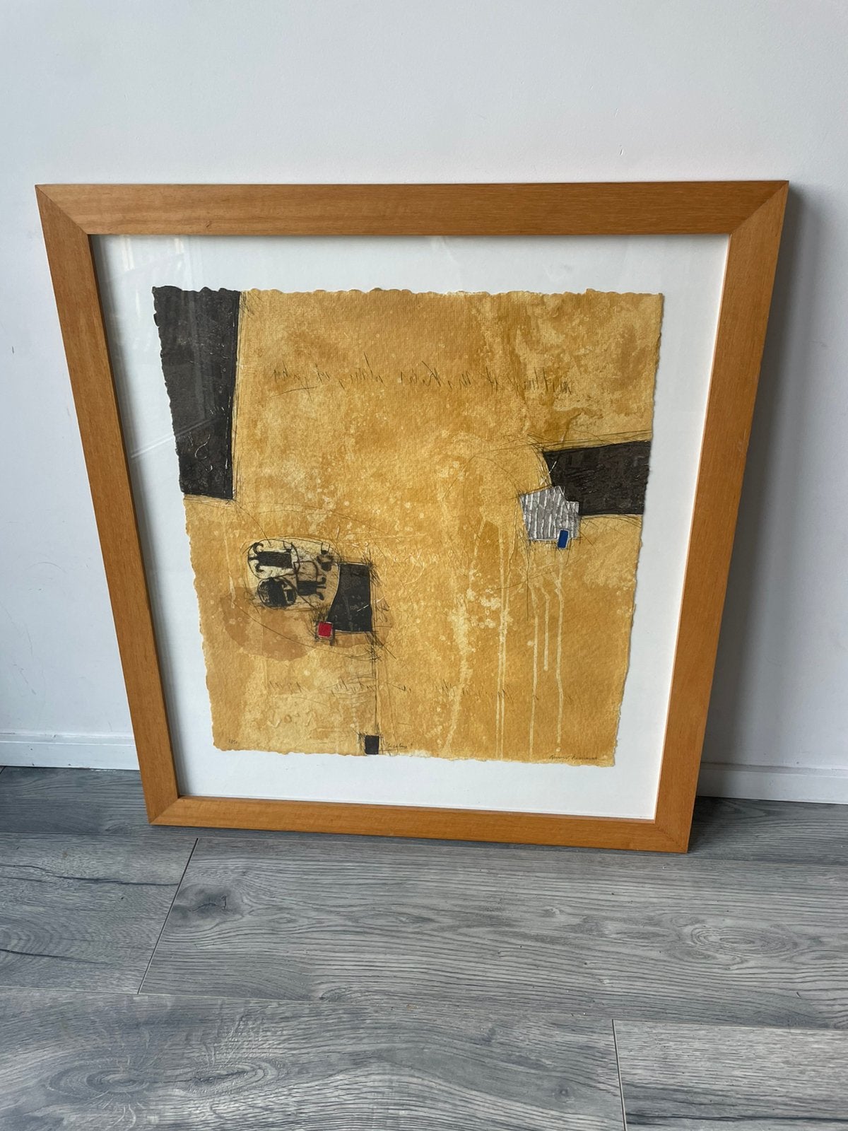 Kunstwerk Bernard Remusat gesigneerd genummerd ingelijst, Ophalen, Ingelijst
