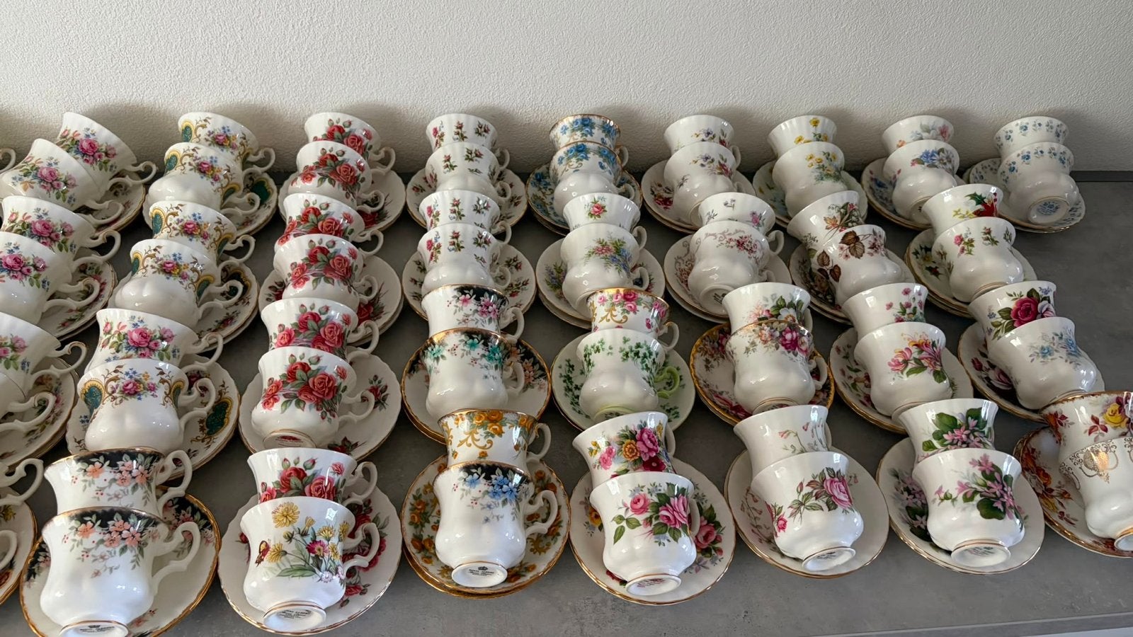 Royal albert kop en schotel collectie, Ophalen