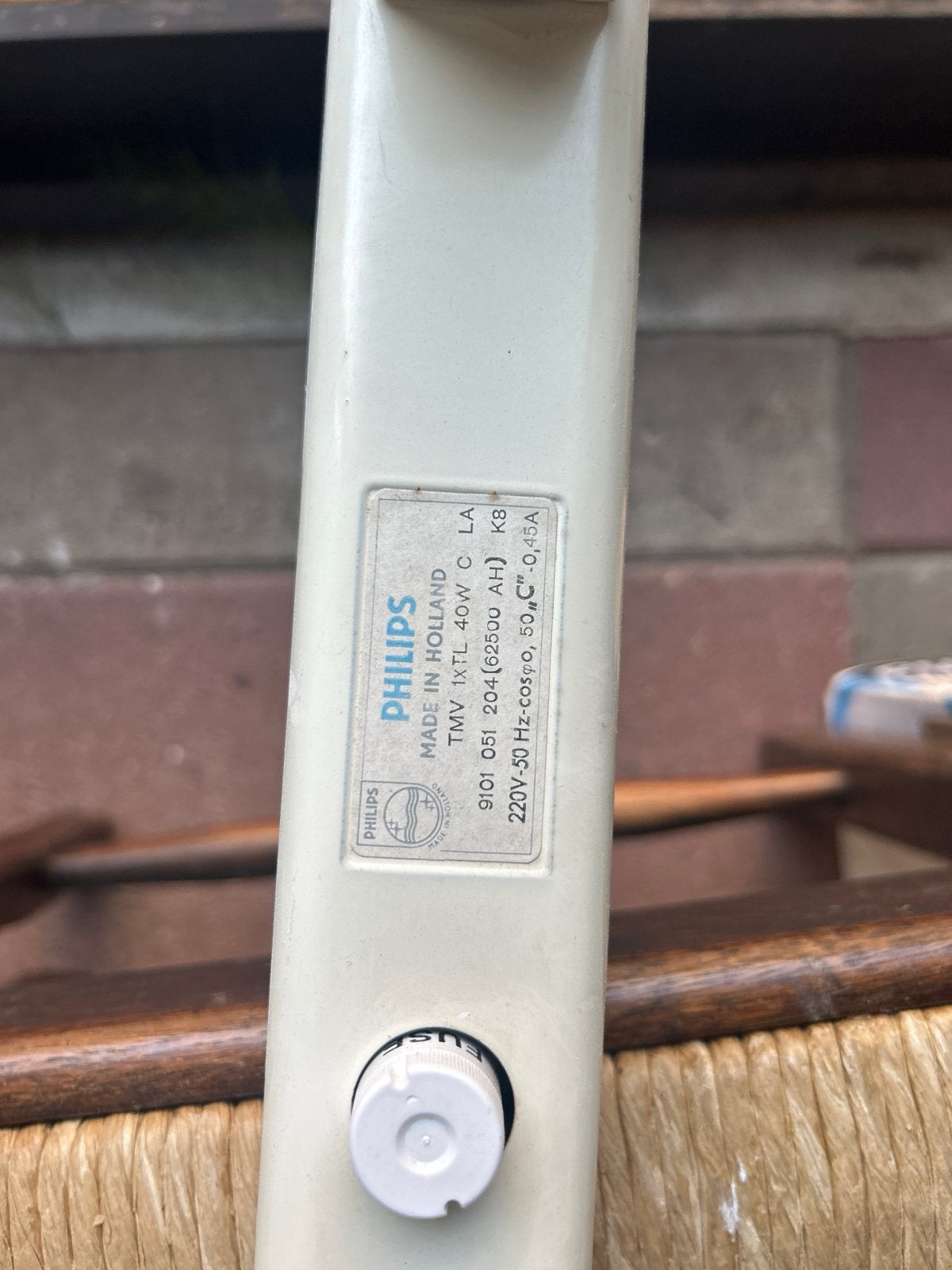 Vintage Philips TL armatuur - Made in Holland, Ophalen, Gebruikt, Overige typen