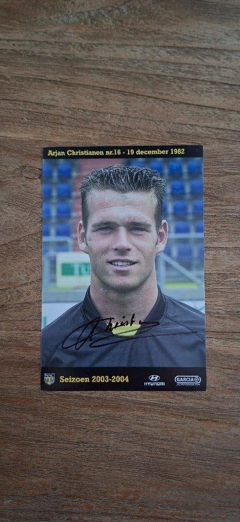 Spelerskaart met handtekening; Arjan Christianen # NAC Breda, Ophalen of Verzenden, Nieuw, NAC Breda, Spelerskaart