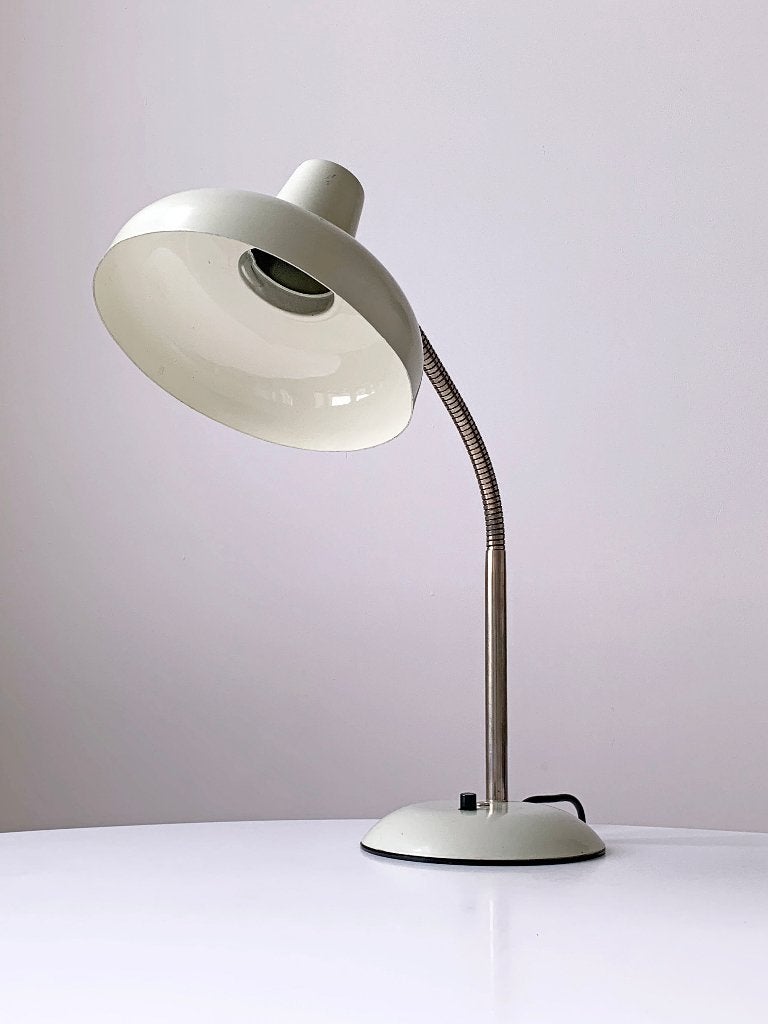 Vintage tafellamp bureaulamp leeslamp Sis design retro, 50 cm, Bureaulamp, Gebruikt, Met schakelaar