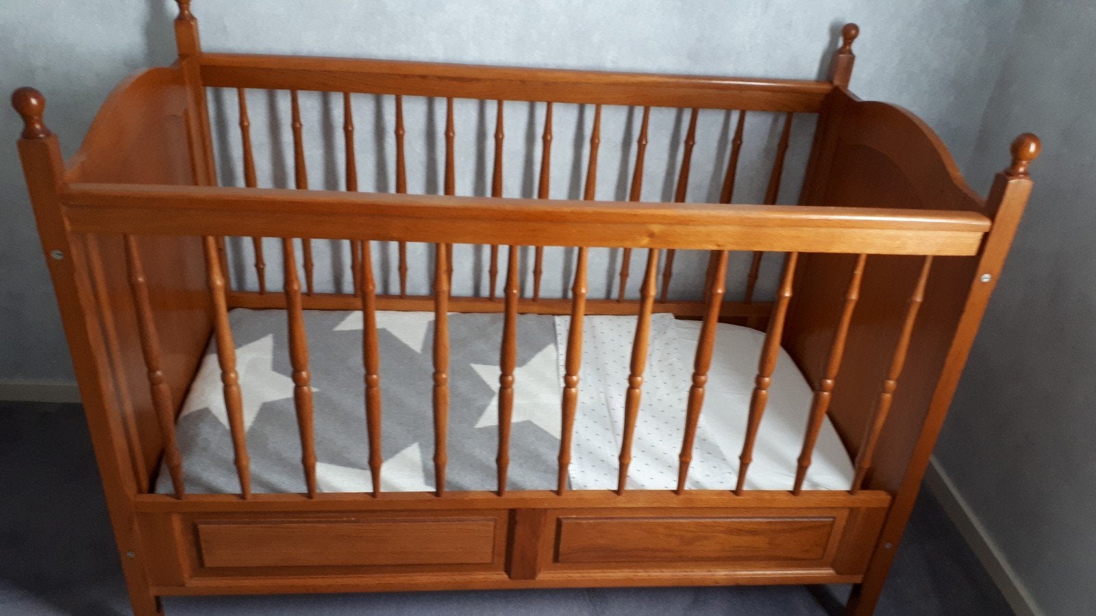 Baby/ kinderledikant en commode met klepopzet, Ophalen, Gebruikt, Ledikant