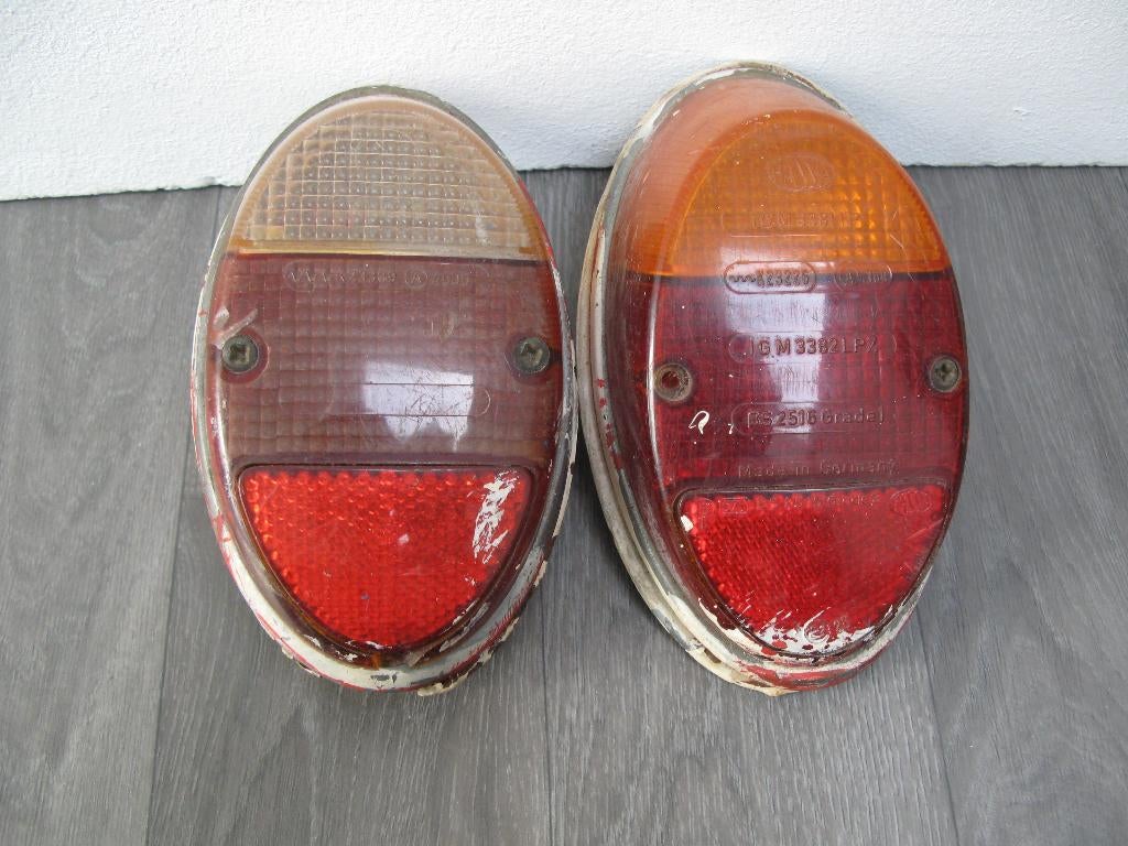 2 VW Volkswagen Kever Achterlichten Hassia, Ophalen of Verzenden, Gebruikt, Volkswagen
