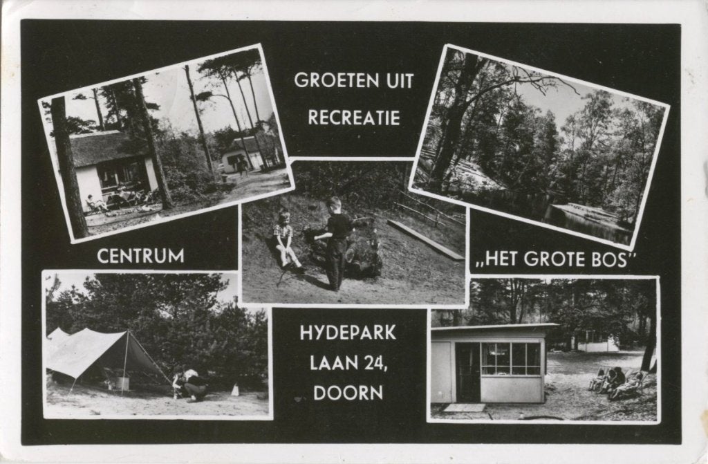 Doorn Groeten uit Recreatie Centrum Het Grote Bos 5 luik  2, Verzenden, 1940 tot 1960, Gelopen, Utrecht