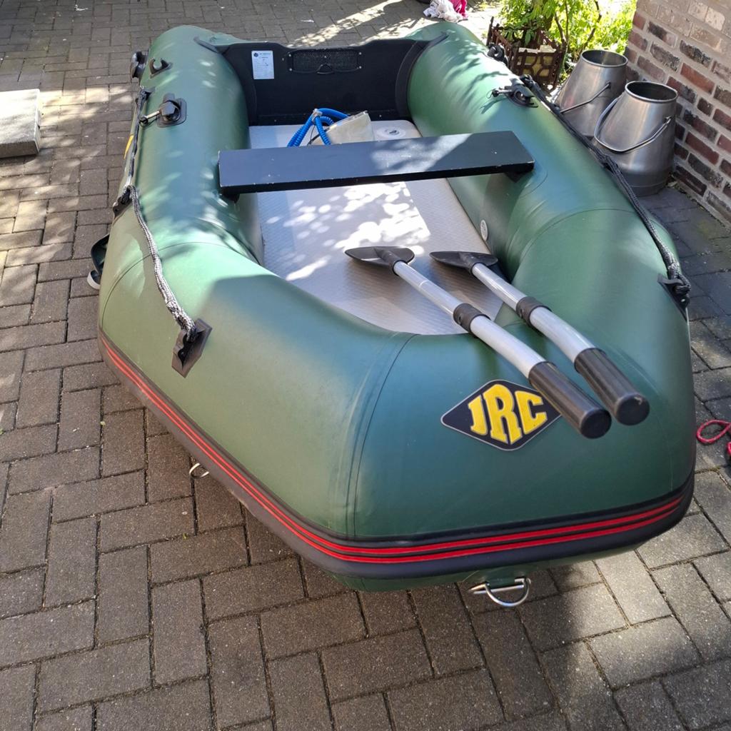 JRC 290 Opblaasboot met Minn Kota elektromotor, Watersport en Boten, Hengelsport | Karpervissen, Ophalen of Verzenden, Gebruikt