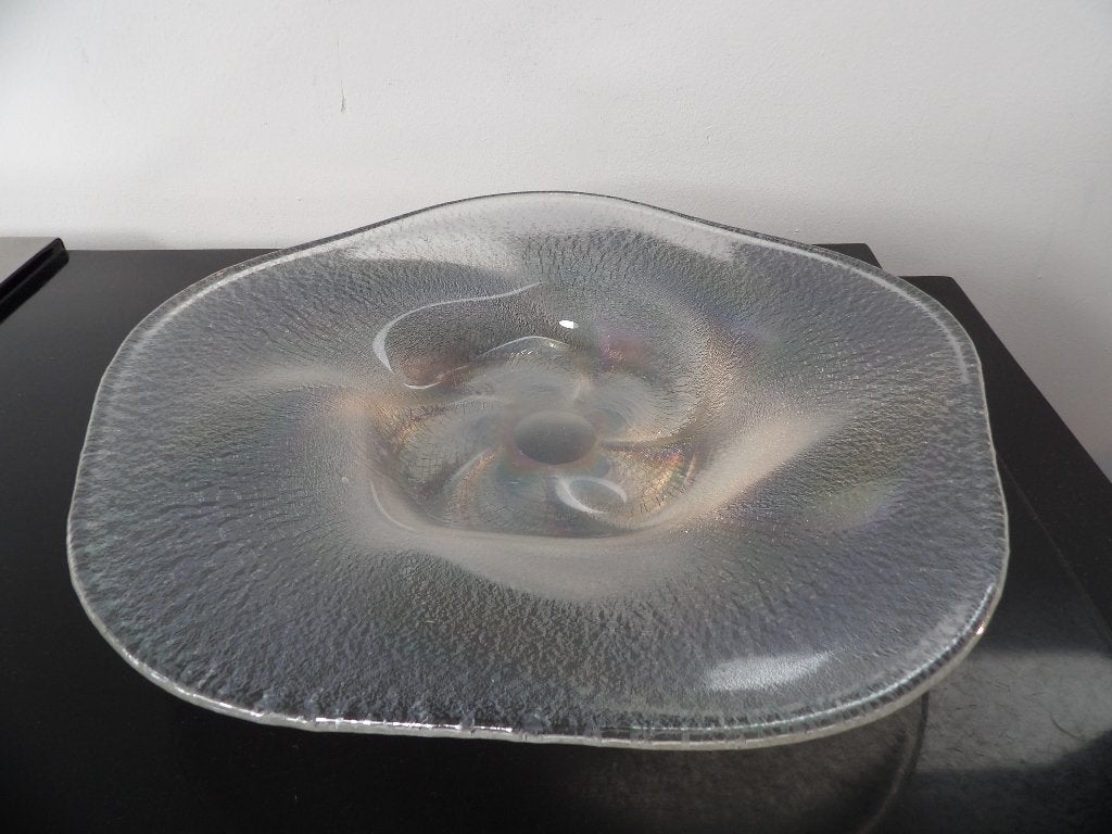 Art Deco Fruitschaal Kristal Unie Maastricht Coquille 1937, Antiek en Kunst, Ophalen of Verzenden