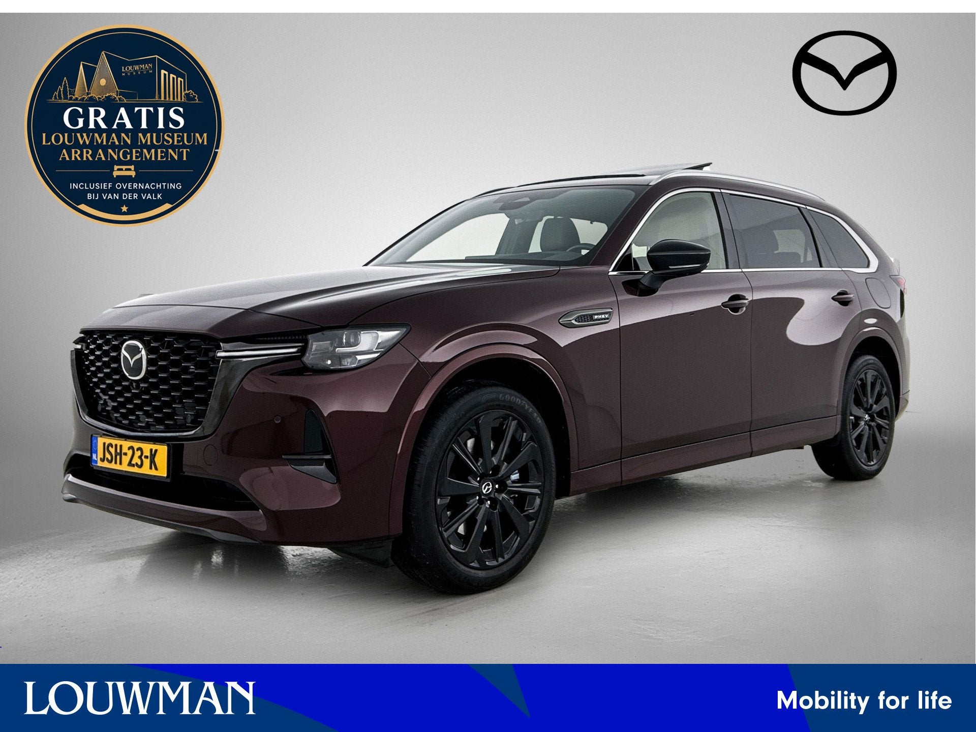 Mazda CX-80 2.5 e-SkyActiv PHEV Homura Plus / Panorama-dak /, Auto's, Mazda, 12 maanden, Gebruikt, CX-80, Bedrijf