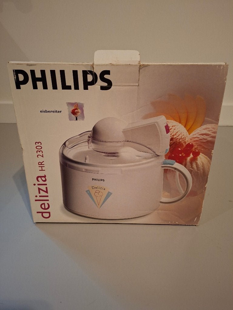 Philips Delizia HR 2303 IJsmachine, Ophalen of Verzenden, Zo goed als nieuw, Koelelement