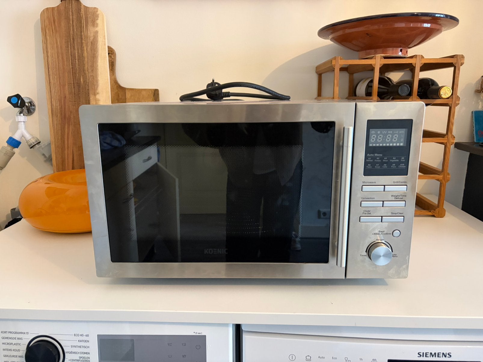 Combimagnetron Koenic KMWC 2524 DS, Ophalen, Zo goed als nieuw, Inbouw