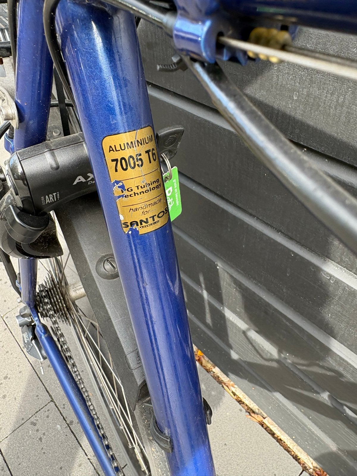 Santos STR01 Trekkingfiets - Blauw, Shimano Deore LX, Gebruikt, Velgrem, Versnellingen, 53 tot 57 cm