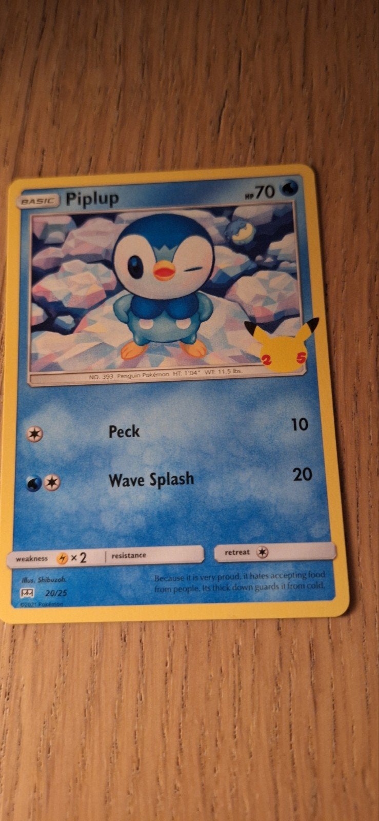 Piplup 20/25 25th mcdonalds anniversary, Ophalen of Verzenden, Nieuw