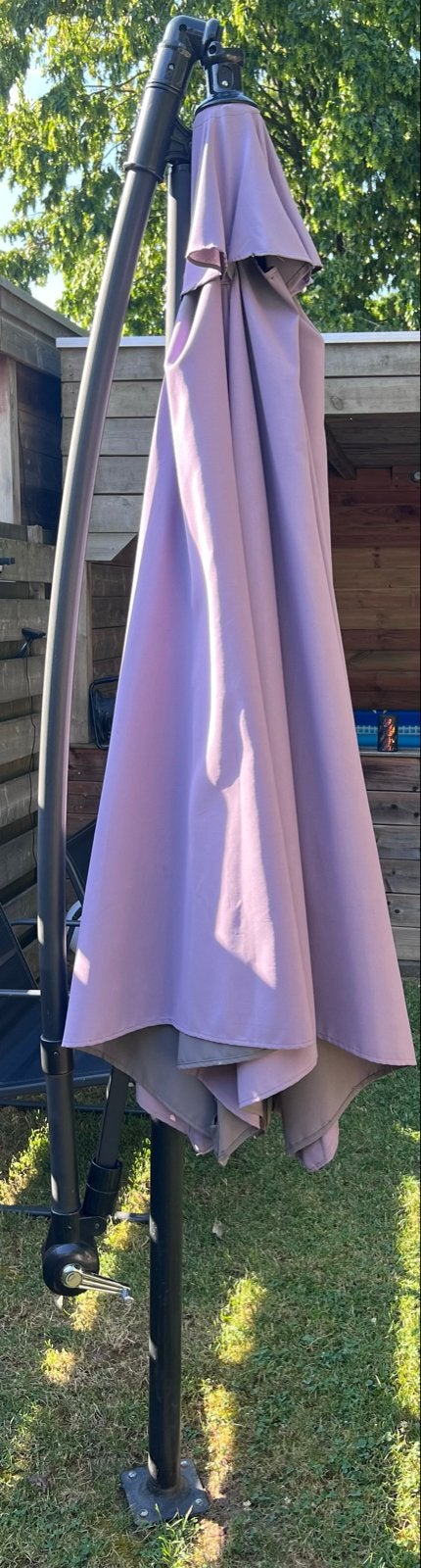 2 zweefparasols diameter 300cm, Ophalen, 2 tot 3 meter, Zweefparasol, Verstelbaar